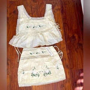 NEW Jolene For Love & Lemons Yellow Set